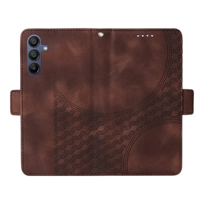 For Samsung Galaxy A16 5G Case PU Leather Phone Cover Rhombus Starry Imprinted