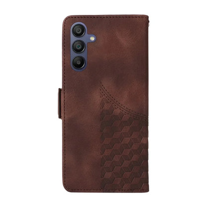 For Samsung Galaxy A16 5G Case PU Leather Phone Cover Rhombus Starry Imprinted