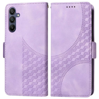 For Samsung Galaxy A16 5G Case PU Leather Phone Cover Rhombus Starry Imprinted