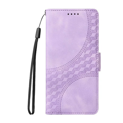 For Samsung Galaxy A16 5G Case PU Leather Phone Cover Rhombus Starry Imprinted