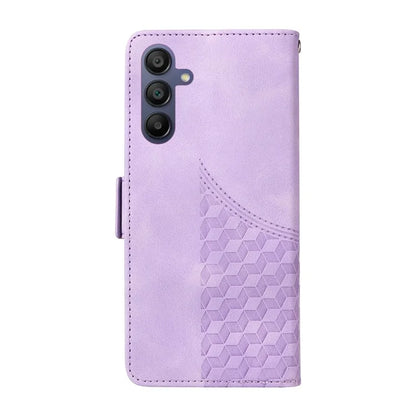 For Samsung Galaxy A16 5G Case PU Leather Phone Cover Rhombus Starry Imprinted