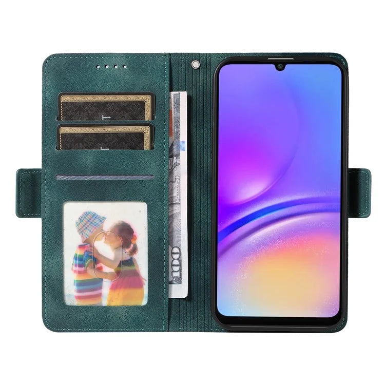 For Samsung Galaxy A06 Case PU Leather Phone Cover Rhombus Starry Imprinted