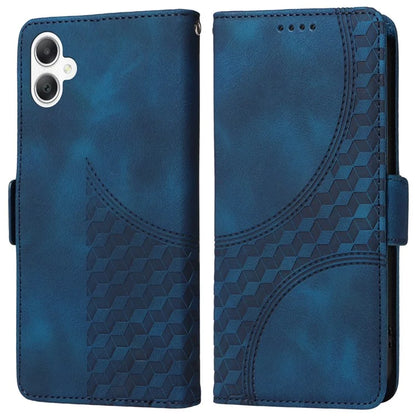 For Samsung Galaxy A06 Case PU Leather Phone Cover Rhombus Starry Imprinted