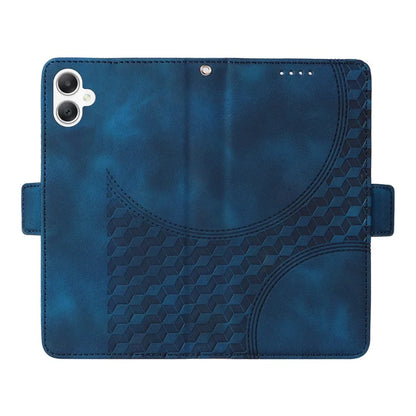 For Samsung Galaxy A06 Case PU Leather Phone Cover Rhombus Starry Imprinted