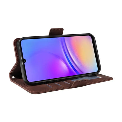 For Samsung Galaxy A06 Case PU Leather Phone Cover Rhombus Starry Imprinted