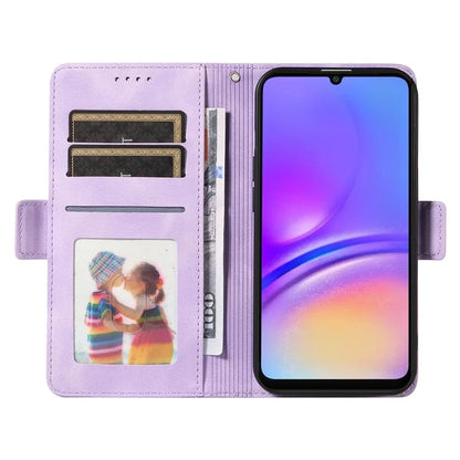 For Samsung Galaxy A06 Case PU Leather Phone Cover Rhombus Starry Imprinted