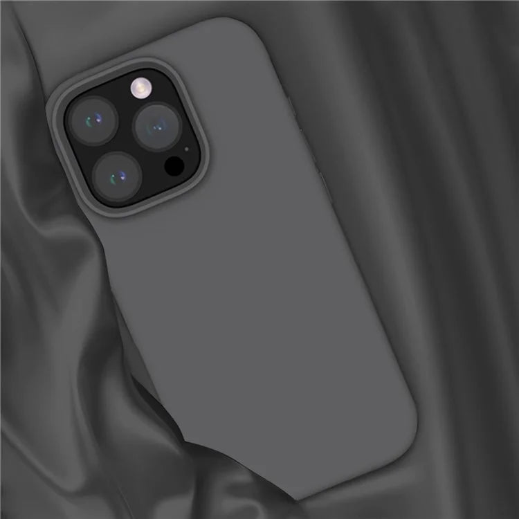 For iPhone 16 Pro Case PC+Liquid Silicone Anti-Scratch Lining Phone Cover