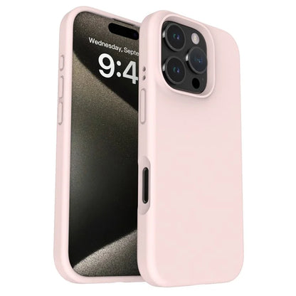 For iPhone 16 Pro Case PC+Liquid Silicone Anti-Scratch Lining Phone Cover