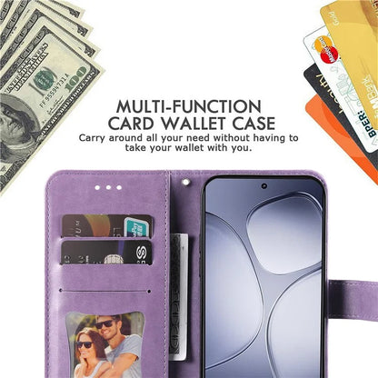 For Xiaomi Redmi K70 Ultra Case PU Leather Wallet Floral Phone Cover Stand View