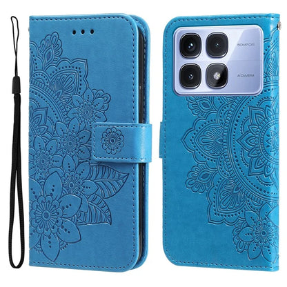 For Xiaomi Redmi K70 Ultra Case PU Leather Wallet Floral Phone Cover Stand View