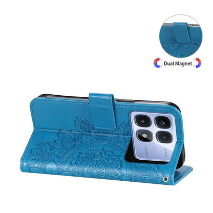 For Xiaomi Redmi K70 Ultra Case PU Leather Wallet Floral Phone Cover Stand View