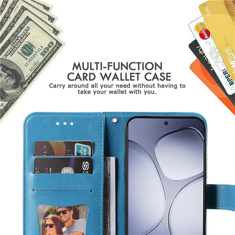For Xiaomi Redmi K70 Ultra Case PU Leather Wallet Floral Phone Cover Stand View