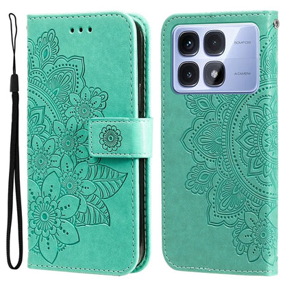 For Xiaomi Redmi K70 Ultra Case PU Leather Wallet Floral Phone Cover Stand View