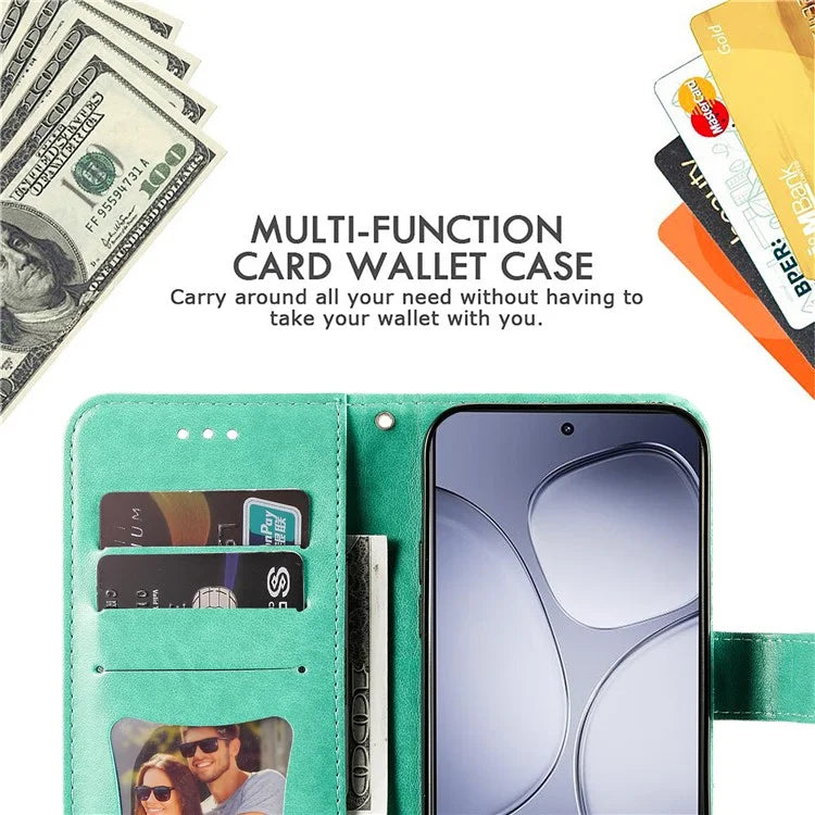 For Xiaomi Redmi K70 Ultra Case PU Leather Wallet Floral Phone Cover Stand View