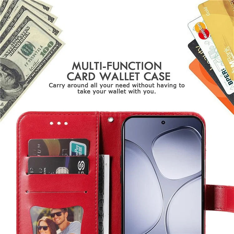 For Xiaomi Redmi K70 Ultra Case PU Leather Wallet Floral Phone Cover Stand View