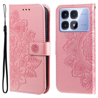 For Xiaomi Redmi K70 Ultra Case PU Leather Wallet Floral Phone Cover Stand View