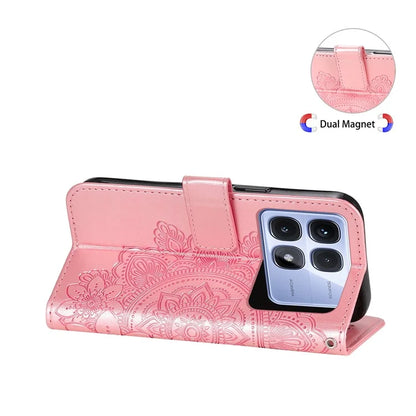 For Xiaomi Redmi K70 Ultra Case PU Leather Wallet Floral Phone Cover Stand View