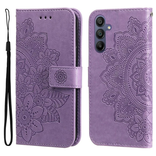 For Samsung Galaxy A16 5G Case PU Leather Wallet Floral Phone Cover Stand View