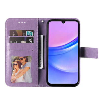 For Samsung Galaxy A16 5G Case PU Leather Wallet Floral Phone Cover Stand View