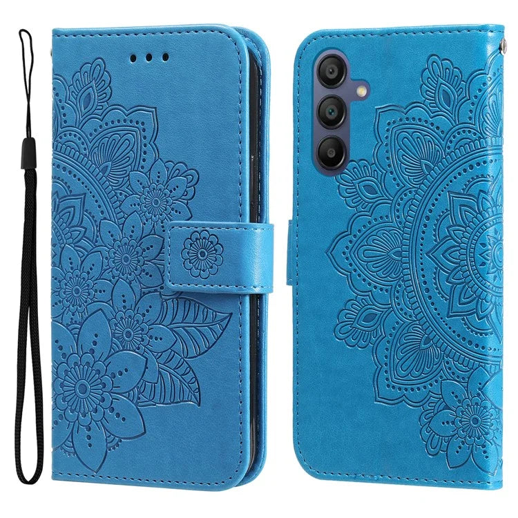 For Samsung Galaxy A16 5G Case PU Leather Wallet Floral Phone Cover Stand View