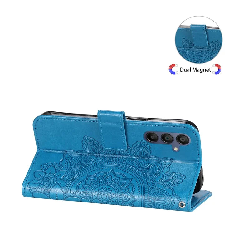 For Samsung Galaxy A16 5G Case PU Leather Wallet Floral Phone Cover Stand View