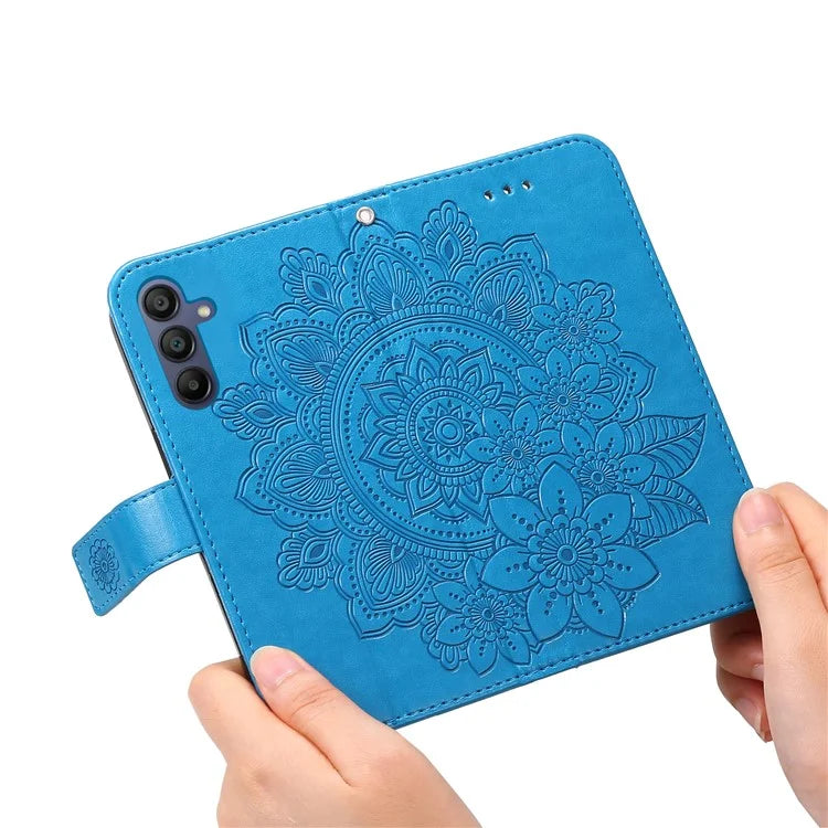 For Samsung Galaxy A16 5G Case PU Leather Wallet Floral Phone Cover Stand View