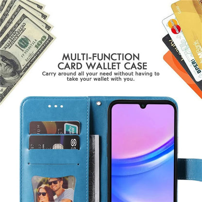 For Samsung Galaxy A16 5G Case PU Leather Wallet Floral Phone Cover Stand View