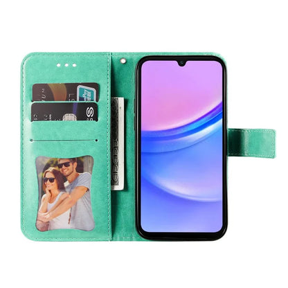 For Samsung Galaxy A16 5G Case PU Leather Wallet Floral Phone Cover Stand View