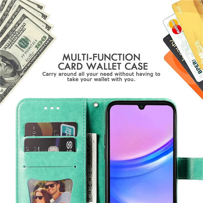 For Samsung Galaxy A16 5G Case PU Leather Wallet Floral Phone Cover Stand View