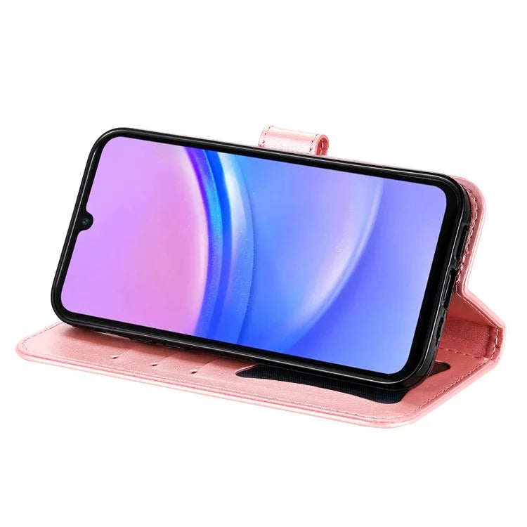 For Samsung Galaxy A16 5G Case PU Leather Wallet Floral Phone Cover Stand View