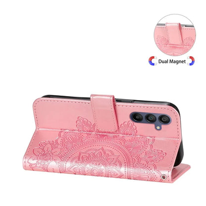 For Samsung Galaxy A16 5G Case PU Leather Wallet Floral Phone Cover Stand View