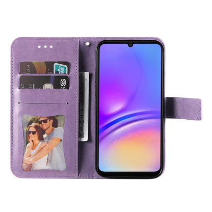 For Samsung Galaxy A06 Case PU Leather Wallet Floral Phone Cover Stand View