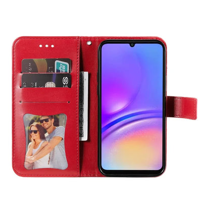 For Samsung Galaxy A06 Case PU Leather Wallet Floral Phone Cover Stand View