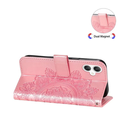 For Samsung Galaxy A06 Case PU Leather Wallet Floral Phone Cover Stand View