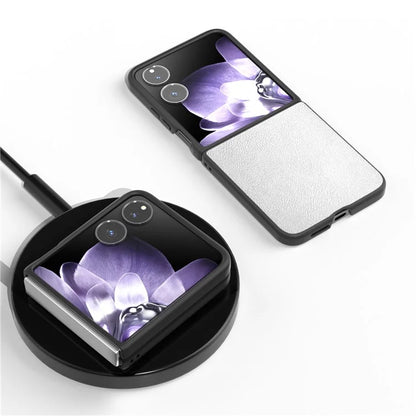 For Xiaomi Mix Flip 5G Case Anti-Scratch PU Leather Coated PC Phone Cover