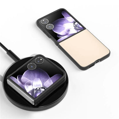 For Xiaomi Mix Flip 5G Case Anti-Scratch PU Leather Coated PC Phone Cover