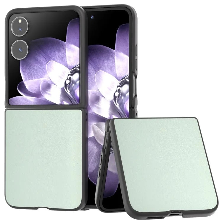 For Xiaomi Mix Flip 5G Case Anti-Scratch PU Leather Coated PC Phone Cover