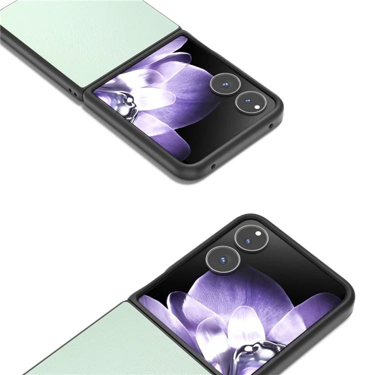 For Xiaomi Mix Flip 5G Case Anti-Scratch PU Leather Coated PC Phone Cover