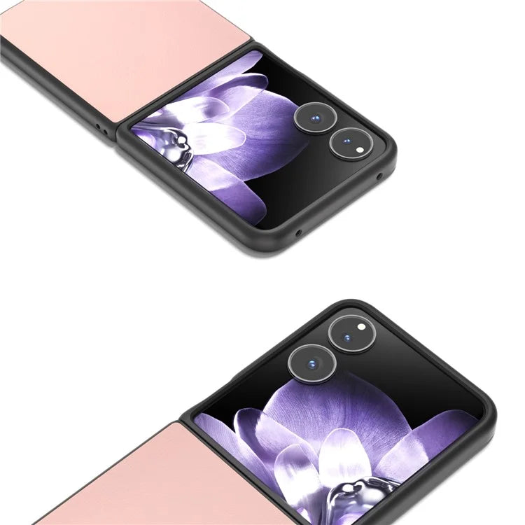 For Xiaomi Mix Flip 5G Case Anti-Scratch PU Leather Coated PC Phone Cover