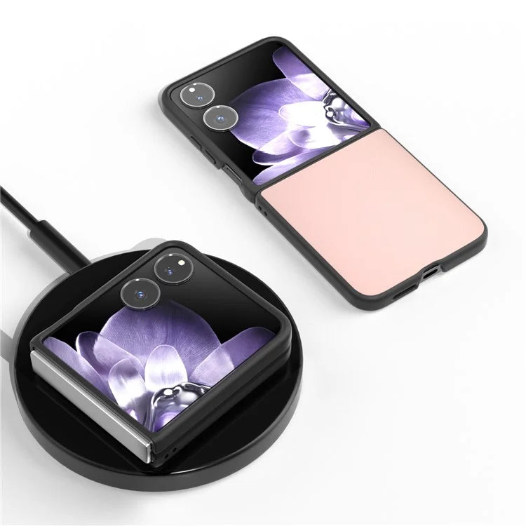 For Xiaomi Mix Flip 5G Case Anti-Scratch PU Leather Coated PC Phone Cover