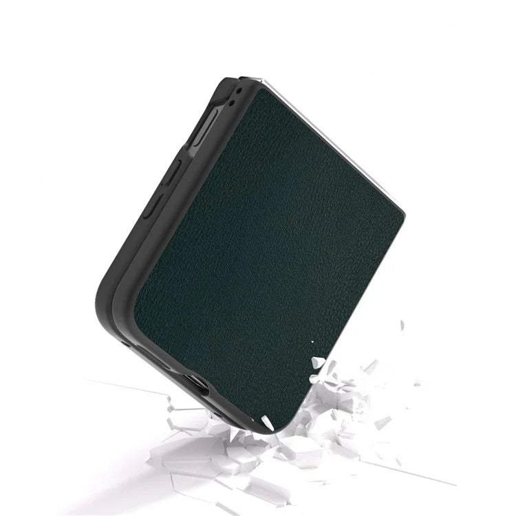 For Xiaomi Mix Flip 5G Case Anti-Scratch PU Leather Coated PC Phone Cover