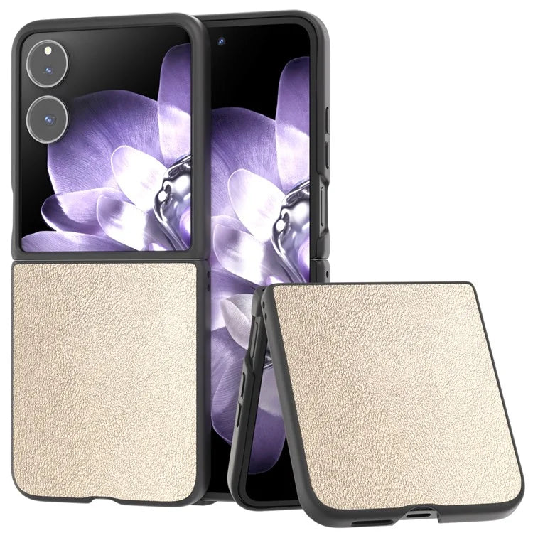 For Xiaomi Mix Flip 5G Case Anti-Scratch PU Leather Coated PC Phone Cover