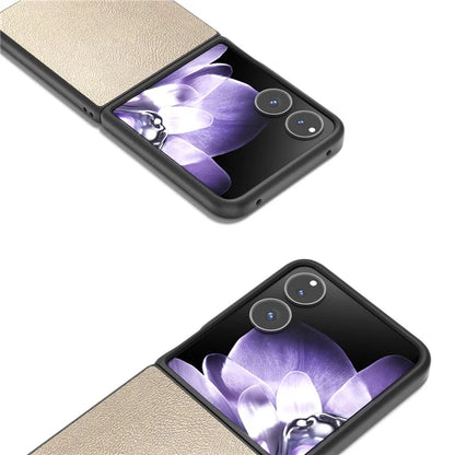 For Xiaomi Mix Flip 5G Case Anti-Scratch PU Leather Coated PC Phone Cover