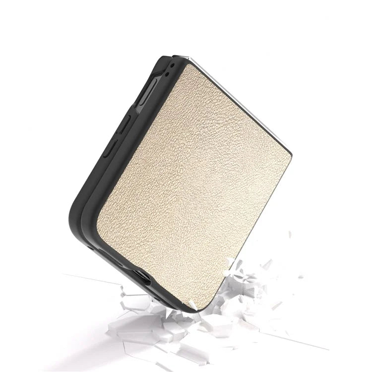 For Xiaomi Mix Flip 5G Case Anti-Scratch PU Leather Coated PC Phone Cover