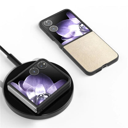 For Xiaomi Mix Flip 5G Case Anti-Scratch PU Leather Coated PC Phone Cover