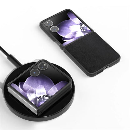 For Xiaomi Mix Flip 5G Case Anti-Scratch PU Leather Coated PC Phone Cover