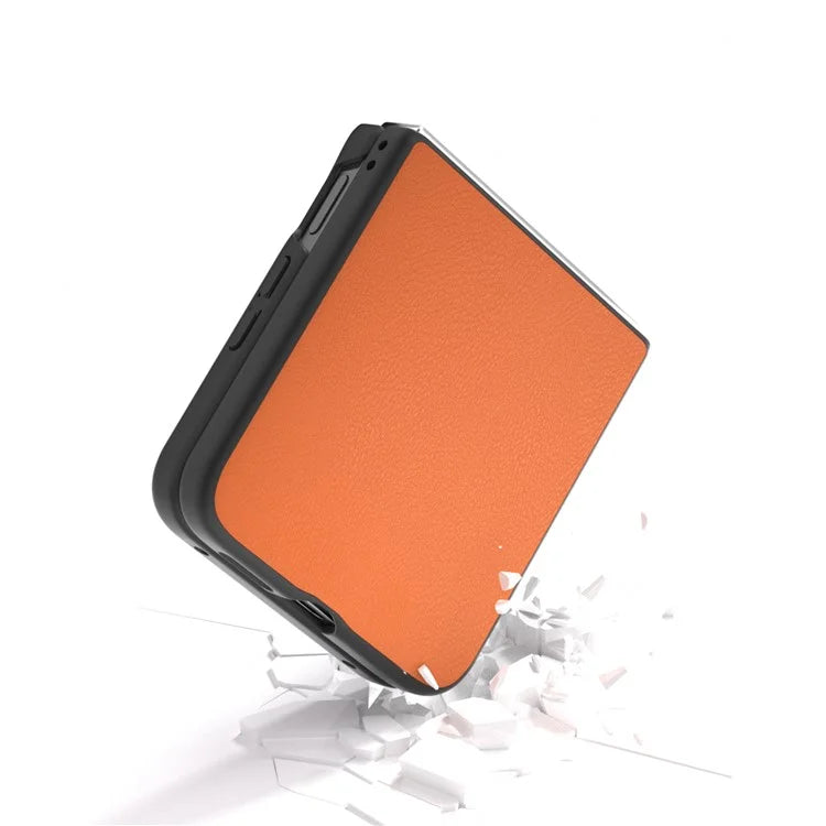 For Xiaomi Mix Flip 5G Case Anti-Scratch PU Leather Coated PC Phone Cover