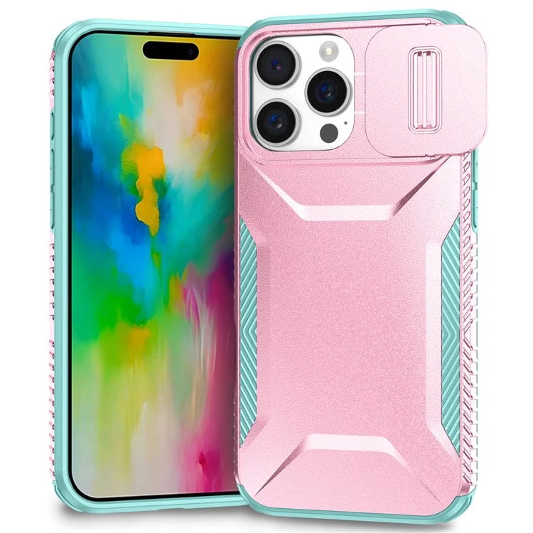 For iPhone 16 Pro Case Camshield TPU+PC Anti-Skid Drop-Proof Phone Cover