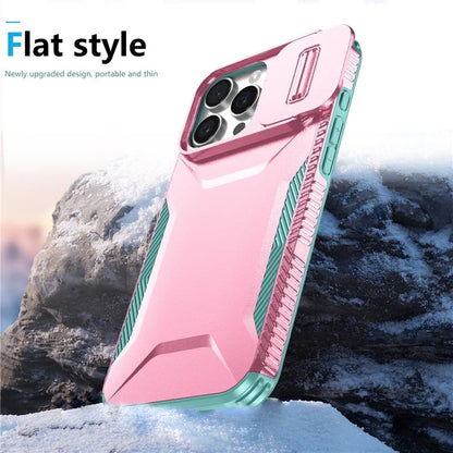 For iPhone 16 Pro Case Camshield TPU+PC Anti-Skid Drop-Proof Phone Cover