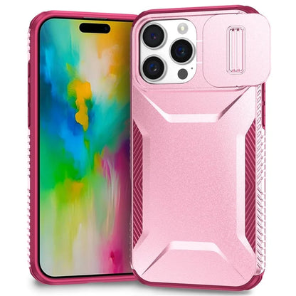 For iPhone 16 Pro Case Camshield TPU+PC Anti-Skid Drop-Proof Phone Cover